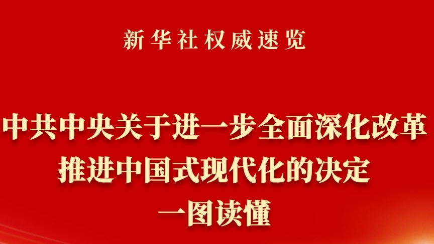  《中共中央關(guān)于進(jìn)一步全面深化改革、推進(jìn)中國(guó)式現(xiàn)代化的決定》一圖讀懂